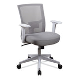 Workspace By Alera Mesh Back Fabric Task Chair, Supports Up To 275 Lb, 17.32" To 21.1" Seat Height, Gray Seat, Gray Back