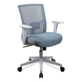 Workspace By Alera Mesh Back Fabric Task Chair, Supports Up To 275 Lb, 17.32" To 21.1" Seat Height, Seafoam Blue Seat-back