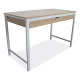 Modern Writing Desk, 47.24" X 23.62" X 29.92", Beigewood-white