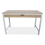 Modern Writing Desk, 47.24" X 23.62" X 29.92", Beigewood-white