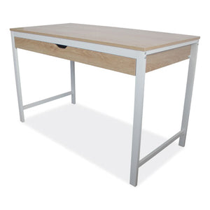 Modern Writing Desk, 47.24" X 23.62" X 29.92", Beigewood-white