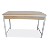 Modern Writing Desk, 47.24" X 23.62" X 29.92", Beigewood-white