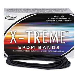X-treme Rubber Bands, Size 117b, 0.08" Gauge, Black, 1 Lb Box, 200-box