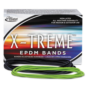 X-treme Rubber Bands, Size 117b, 0.08" Gauge, Lime Green, 1 Lb Box, 200-box