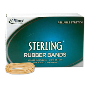 Sterling Rubber Bands, Size 19, 0.03" Gauge, Crepe, 1 Lb Box, 1,700-box