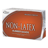 Non-latex Rubber Bands, Size 117b, 0.04" Gauge, Orange, 1 Lb Box, 250-box