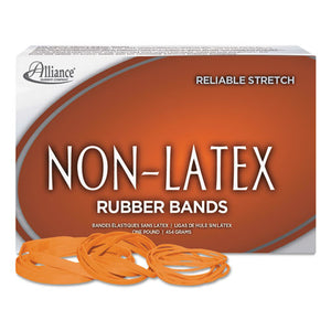 Non-latex Rubber Bands, Size 33, 0.04" Gauge, Orange, 1 Lb Box, 720-box