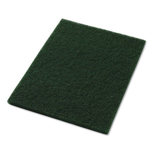 Scrubbing Pads, 14" X 20", Green, 5-carton