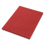Buffing Pads, 19" Diameter, Red, 5-ct