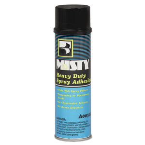 Heavy-duty Adhesive Spray, 12 Oz, Dries Clear, 12-carton