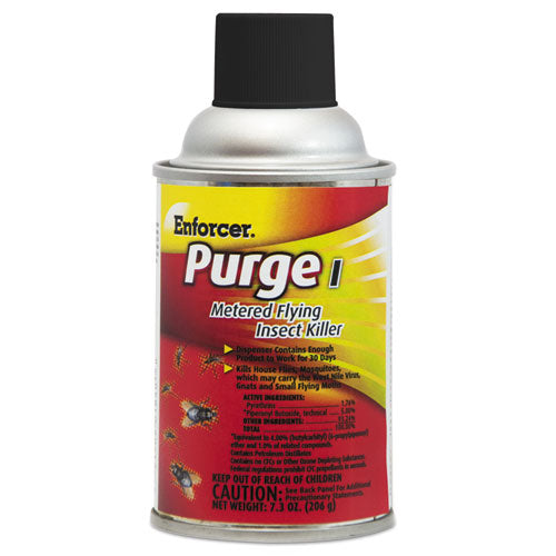 Purge I Metered Flying Insect Killer, 7.3 Oz Aerosol, Unscented, 12-carton