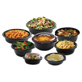 Microraves Incredi-bowl Base, 12 Oz, 5.75" Dia X 2.02"h, Black, 250-carton