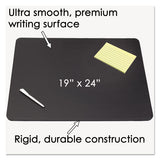 Sagamore Desk Pad W-decorative Stitching, 24 X 19, Black
