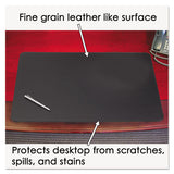 Sagamore Desk Pad W-decorative Stitching, 24 X 19, Black