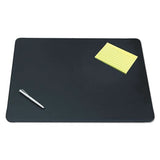Sagamore Desk Pad W-decorative Stitching, 24 X 19, Black
