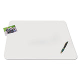 Krystalview Desk Pad With Antimicrobial Protection, 22 X 17, Matte Finish, Clear