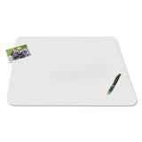 Krystalview Desk Pad With Antimicrobial Protection, 17 X 12, Matte Finish, Clear