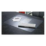 Krystalview Desk Pad With Antimicrobial Protection, 17 X 12, Matte Finish, Clear