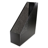 Urban Collection Punched Metal Magazine File, 3 1-2 X 10 X 11 1-2, Black