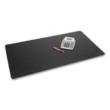 Rhinolin Ii Desk Pad With Antimicrobial Product Protection, 24 X 17, Black