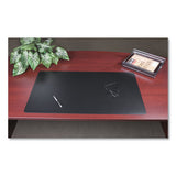Rhinolin Ii Desk Pad With Antimicrobial Product Protection, 17 X 12, Black