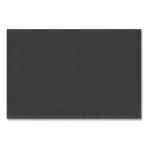 Ecomat Crosshatch Entry Mat, 48 X 27, Charcoal