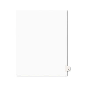 Preprinted Legal Exhibit Side Tab Index Dividers, Avery Style, 10-tab, 24, 11 X 8.5, White, 25-pack, (1024)