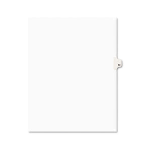 Preprinted Legal Exhibit Side Tab Index Dividers, Avery Style, 10-tab, 60, 11 X 8.5, White, 25-pack, (1060)