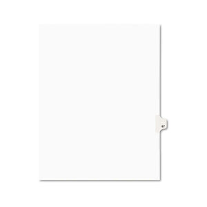 Preprinted Legal Exhibit Side Tab Index Dividers, Avery Style, 10-tab, 67, 11 X 8.5, White, 25-pack, (1067)