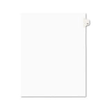 Preprinted Legal Exhibit Side Tab Index Dividers, Avery Style, 10-tab, 77, 11 X 8.5, White, 25-pack, (1077)