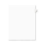 Preprinted Legal Exhibit Side Tab Index Dividers, Avery Style, 10-tab, 78, 11 X 8.5, White, 25-pack, (1078)