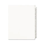 Preprinted Legal Exhibit Side Tab Index Dividers, Avery Style, 25-tab, 401 To 425, 11 X 8.5, White, 1 Set, (1346)