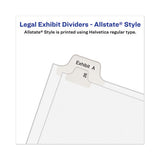 Avery-style Preprinted Legal Side Tab Divider, Exhibit R, Letter, White, 25-pack, (1388)
