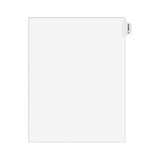 Avery-style Preprinted Legal Side Tab Divider, Exhibit V, Letter, White, 25-pack, (1392)