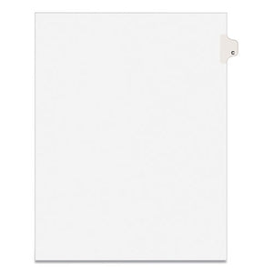 Preprinted Legal Exhibit Side Tab Index Dividers, Avery Style, 26-tab, C, 11 X 8.5, White, 25-pack, (1403)