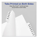 Preprinted Legal Exhibit Side Tab Index Dividers, Avery Style, 26-tab, D, 11 X 8.5, White, 25-pack, (1404)