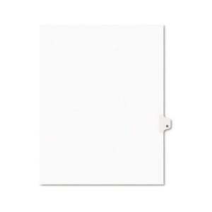 Preprinted Legal Exhibit Side Tab Index Dividers, Avery Style, 26-tab, Q, 11 X 8.5, White, 25-pack, (1417)