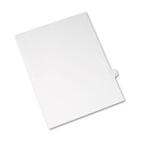 Preprinted Legal Exhibit Side Tab Index Dividers, Avery Style, 26-tab, T, 11 X 8.5, White, 25-pack, (1420)