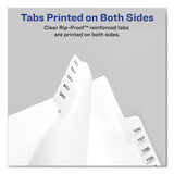 Preprinted Legal Exhibit Side Tab Index Dividers, Allstate Style, 26-tab, A To Z, 11 X 8.5, White, 1 Set, (1700)
