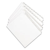 Preprinted Legal Exhibit Side Tab Index Dividers, Allstate Style, 25-tab, 1 To 25, 11 X 8.5, White, 1 Set, (1701)