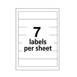Printable 4" X 6" - Permanent File Folder Labels, 0.69 X 3.44, White, 7-sheet, 36 Sheets-pack, (5200)