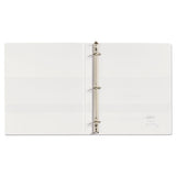 Heavy-duty Non Stick View Binder With Durahinge And Slant Rings, 3 Rings, 0.5" Capacity, 11 X 8.5, White, (5234)