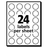 Printable Self-adhesive Removable Color-coding Labels, 0.75" Dia., Neon Green, 24-sheet, 42 Sheets-pack, (5468)