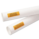 Printable Self-adhesive Removable Color-coding Labels, 1 X 3, Neon Orange, 5-sheet, 40 Sheets-pack, (5477)