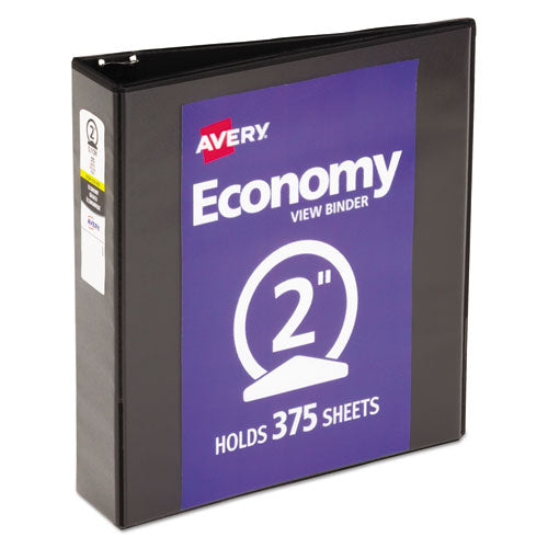 Economy View Binder With Round Rings , 3 Rings, 2