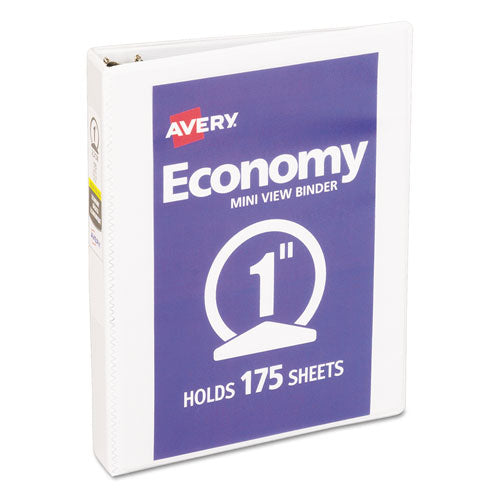 Economy View Binder With Round Rings , 3 Rings, 1