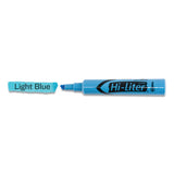 Hi-liter Desk-style Highlighters, Chisel Tip, Light Blue, Dozen, (7746)