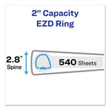 Durable Non-view Binder With Durahinge And Ezd Rings, 3 Rings, 2" Capacity, 11 X 8.5, Black, (8502)