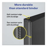 Durable Non-view Binder With Durahinge And Ezd Rings, 3 Rings, 3" Capacity, 11 X 8.5, Black, (8702)