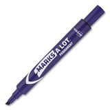 Marks A Lot Large Desk-style Permanent Marker, Broad Chisel Tip, Purple, Dozen, (8884)